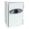 phoenix fire fighter ii 0442 safe with door open showing electronic lock and handle