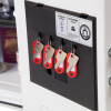 phoenix titan 1281 safe showing a key rack with four keys attached to red key tags