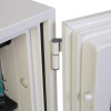 phoenix titan 1281 safe hinge connecting the door to the main body of the unit shown up close