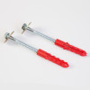 phoenix titan 1282 fingerprint lock floor fitting bolts with metal screws and red plastic anchors on a white background