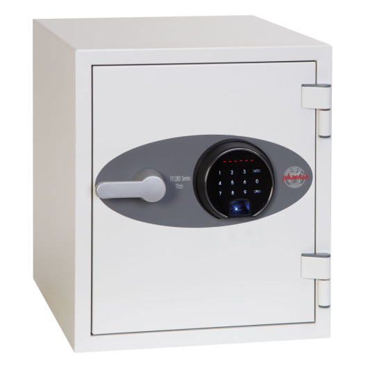 cream security safe with key pad and handle
