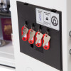 phoenix titan 1283 electronic lock with keys hanging on hooks inside the lock panel