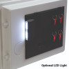 phoenix titan 1283 electronic lock showing the unit with an optional LED light switched on on the left side