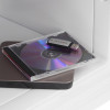 phoenix titan 1283 fingerprint lock showing a USB stick on top of a CD in a clear plastic case