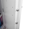 phoenix fire ranger 1511 electronic lock showing metal locking bolts on a white door edge