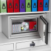 Open Psfs1514Kdp103 Phoenix Ranger 1514 Data Protection Insert showing CDs and storage tapes inside