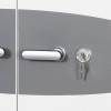 phoenix fire commander 1914 key lock shown from the front with a silver handle and key inserted
