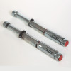 Close up of floor fixing kit components for phoenix fire commander pro fs1922 electronic lock shown on a white background
