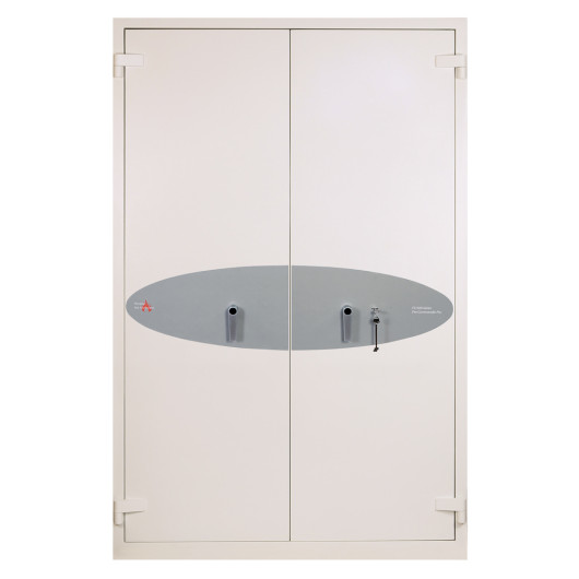 Phoenix FS1923E Fire Commander Pro Fire and Security Safe with key lock shown closed with two doors and handles