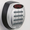 Close up of the Phoenix world class vertical fire file electronic lock keypad with red digital numbers displayed