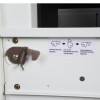 phoenix world class vertical fire file electronic lock showing the locking mechanism with instructions on how to operate it