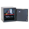 phoenix mercury hs2051 security safe shown fully open with items inside on the shelves and slots visible