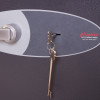 phoenix mecury hs2051 security safe showing a close up of the key lock with keys inserted