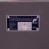 Certification label on phoenix mecury hs2052 security safe showing resistance grade, serial number, weight, and year of manufacture