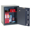 phoenix mecury hs2052 security safe with the door open showing folders, documents, and a red lockbox inside