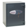 phoenix mercury hs2052 security safe shown from an angled view with a key in the lock and a handle on the door