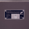 Certification label on phoenix mercury hs2052 security safe showing type approval details and serial number