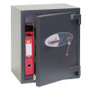 phoenix mecury hs2052 security safe with door ajar showing a red file folder inside