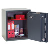 phoenix mercury hs2052 security safe with the door open showing folders and small items inside