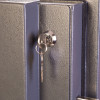 phoenix mecury hs2054 security safe close up of internal key lock with key inserted