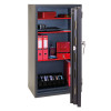 phoenix mercury hs2054 security safe with door open showing red binders and storage boxes inside