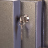 phoenix mecury hs2054 security safe internal key lock with key inserted in the lock mechanism