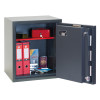 phoenix elara hs3552 security safe with door open showing red folders small red lockbox and other items inside