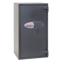 phoenix elara hs3553 security safe shown from an angled view with key lock and handle visible
