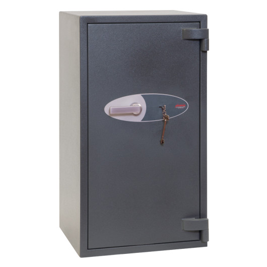 phoenix elara hs3553 security safe shown from an angled view with key lock and handle visible