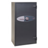 Angled view of the phoenix elara hs3554 security safe showing the front door with electronic keypad and handle