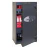 phoenix elara hs3554 security safe with door ajar showing red folders and items inside