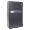 angled view of the phoenix elara hs3555 security safe showing the closed front door and handle