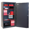 phoenix elara hs3555 security safe fully open showing shelves filled with office files and boxes