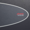 Close-up of the phoenix planet hs6071 security safe logo on a textured dark grey surface