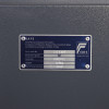 Certification label on phoenix planet hs6071 security safe showing certification number resistance grade and manufacture year