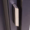 Close up of locking bolt on phoenix planet hs6071 security safe showing metal bolt and surrounding dark surface