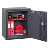 phoenix planet hs6072 security safe with door open showing shelves and various items inside