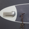 Close-up of the key lock and handle on the phoenix planet hs6072 security safe