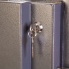phoenix planet hs6073 security safe showing internal key lock with key inserted