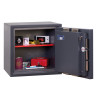 phoenix cosmos hs9071 security safe with the door open showing items inside including a watch passport and jewellery box