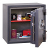 phoenix cosmos hs9071 security safe with door open showing contents inside including passport and camera