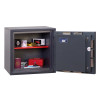 phoenix cosmos hs9071 security safe fully open showing two shelves with various small items inside