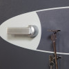phoenix cosmos hs9072 security safe close up of silver key inserted in lock and handle on dark grey door