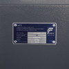 Certification label on phoenix cosmos hs9073 security safe showing certification details and weight