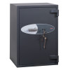 phoenix cosmos hs9073 security safe shown at an angled view with keys hanging from the lock on the door