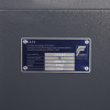 Certification label on phoenix cosmos hs9073 security safe showing certification details and weight