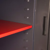 Internal red shelf inside phoenix cosmos hs9073 security safe showing adjustable support brackets