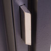Close up of locking bolt on phoenix cosmos hs9074 security safe showing metal mechanism and edge of safe door