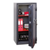 phoenix cosmos hs9074 security safe with door open showing stored valuables inside