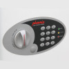 close up of the phoenix cygnus key deposit safe electronic lock keypad and turn handle with status lights